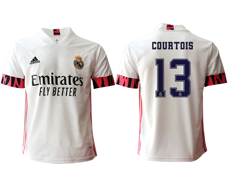 Men 2020-2021 club Real Madrid home aaa version #13 white Soccer Jerseys